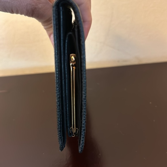 Chanel black leather double c snap wallet. Authentic!Good condition! - Picture 3 of 7